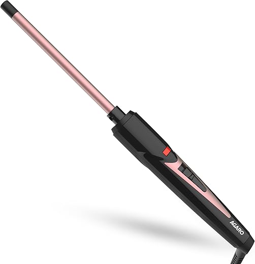 AGARO Round Chopstick Curler, With 9 MM Barrel, Rod, Tong, Chopstick Round Hair Curler, Ceramic Coated Plates, Cool Touch Tip, Fast Heating, For…