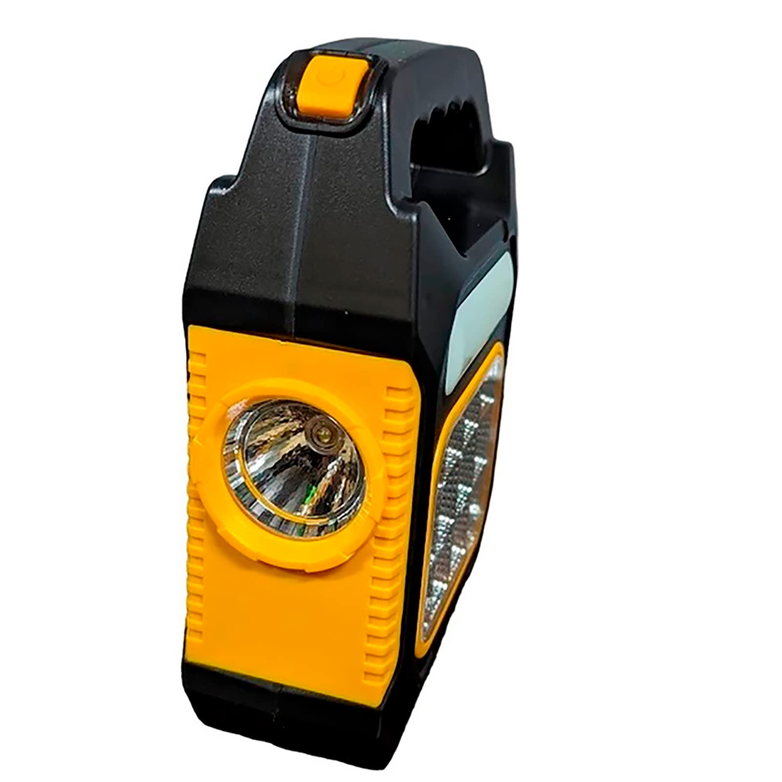 RevolutionLine - Linterna Led Solar Recargable | Carga solar y USB | Luz de emergencia de Seguridad para Camping | Diferentes modos de iluminación | Lámpara Portátil ergonómica Multifunción Exterior