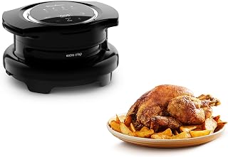 Moulinex Extra Crisp Cookeo, Couvercle air fryer, Recettes croustillantes, Cuisson sans huile, 4 programmes, Température réglable, Compatible avec les Cookeo 6 L, Noir EZ150800