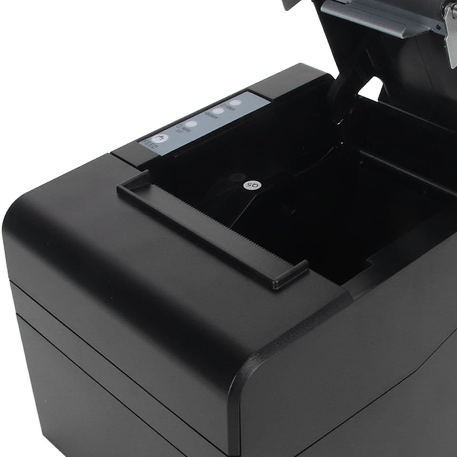 Dpofirs Stampante Termica da 80 Mm, Stampante per Ricevute da Cucina POS con Taglierina Automatica, Interfaccia LAN USB, Supporto Comando ESC POS, Stampante Ad Alta velocità per Centri (Spina UE)