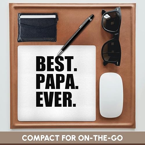 Miniatura 4 de 3dRose LLC - Alfombrilla de mouse de 8 x 8 x 0.25 pulgadas, el mejor regalo para papás, apodos de padre, buenos para el día del padre, texto negro