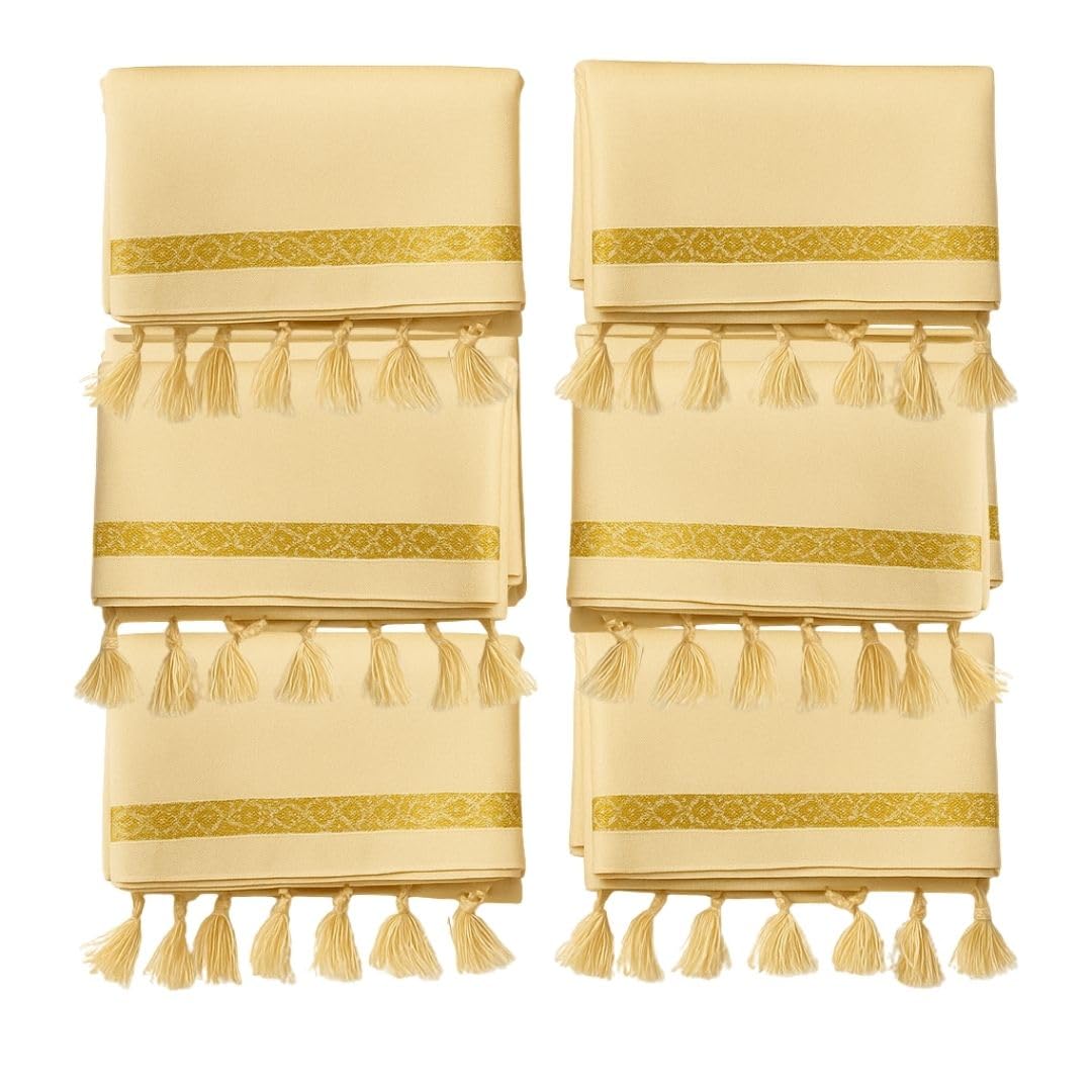 6 pcs Uparna/Upeni Khes/Angavastam Male in Cotton Material for Groom Wedding Rituals (2 mtr, Dupatta Shawl)-image-47