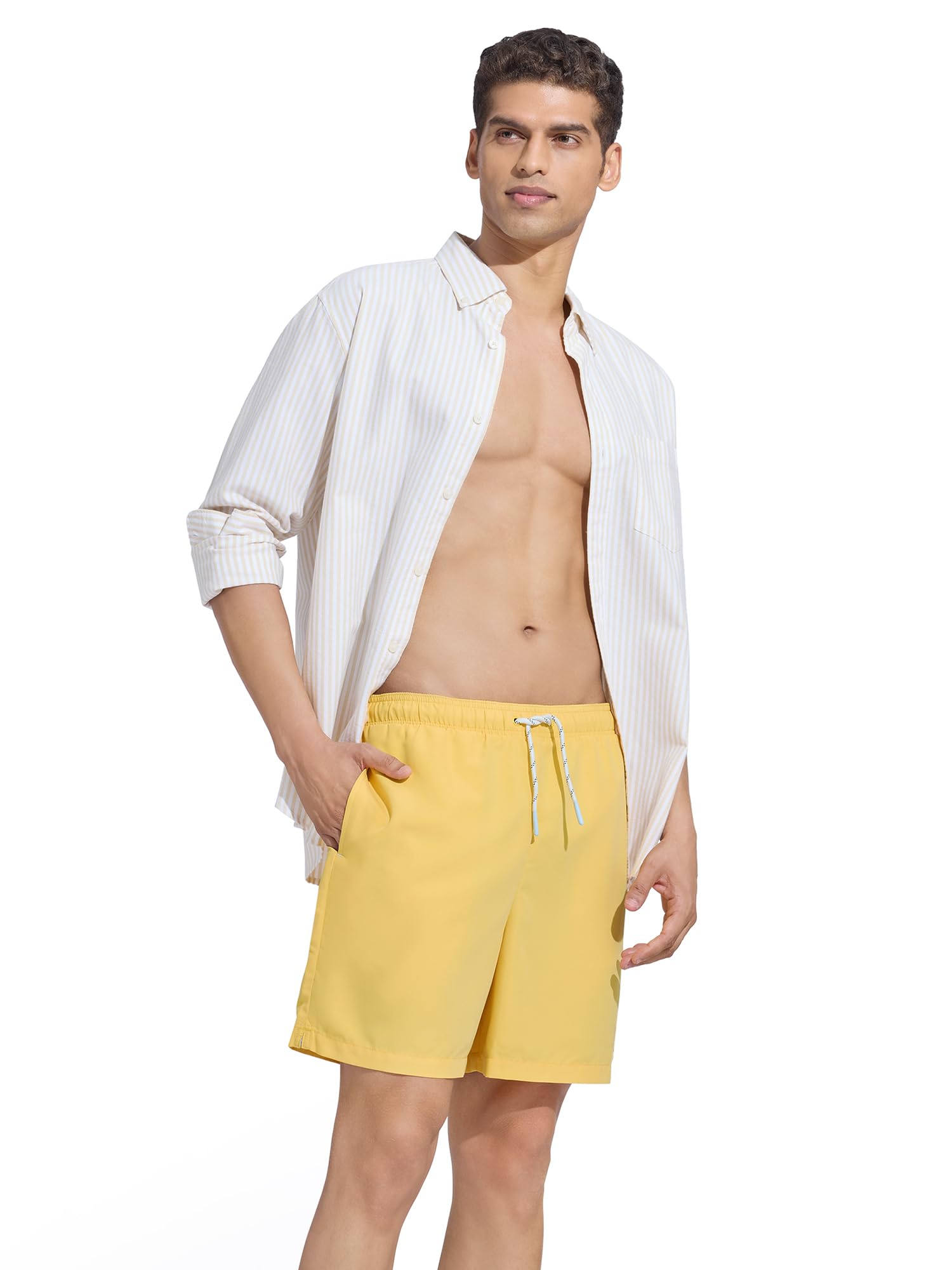 Buy XYXX Aqua Swim Shorts with Side Pockets and Drawstring