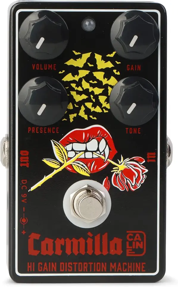 Caline Pedal De Efeito Distorção Para Guitarra Carmilla Cp-515 True Bypass