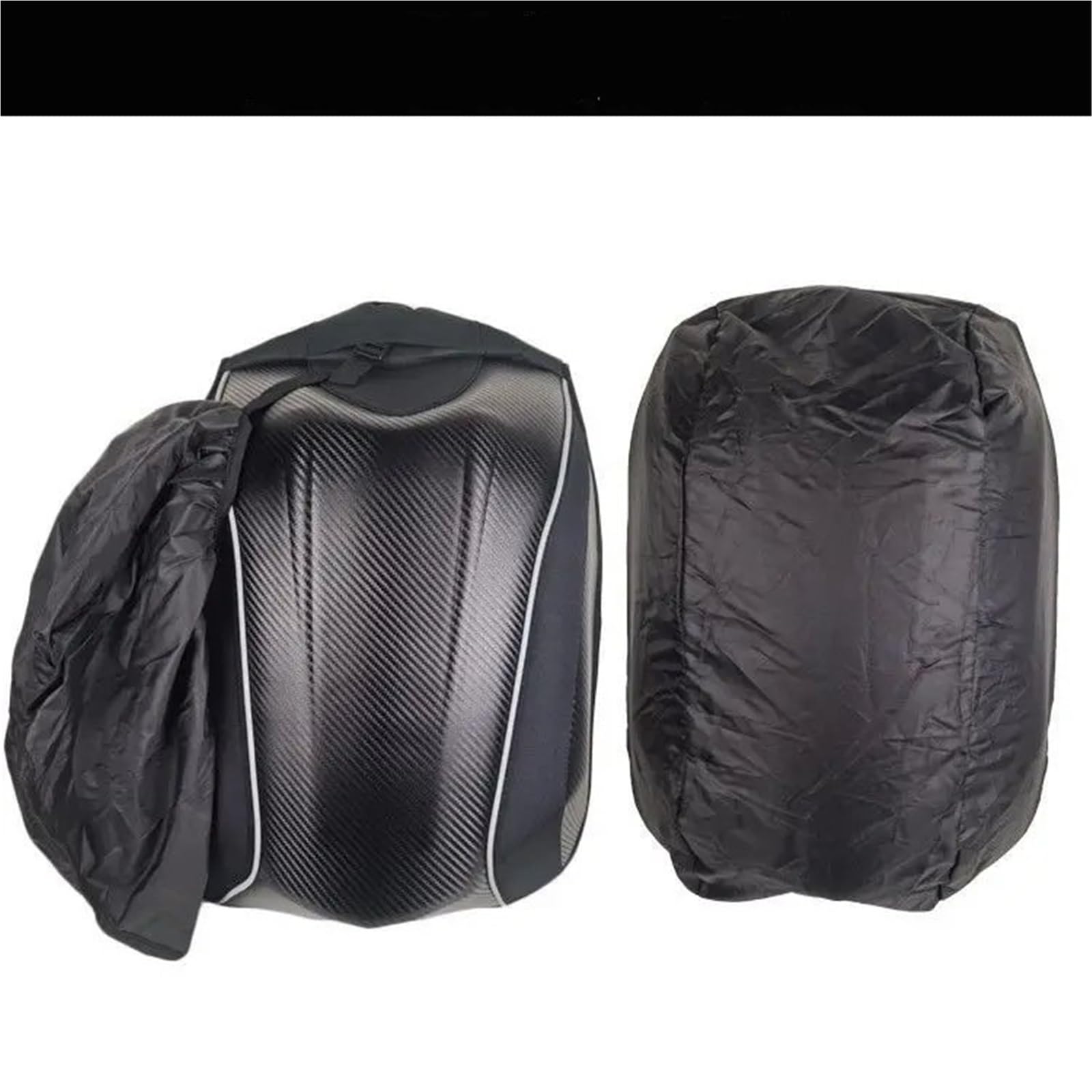 Moto Coda Borsa Borsa Per Casco Da Moto Da 30-48L In Fibra Di Carbonio Con Guscio Rigido Per Viaggi Impermeabile Per Grande Capacità