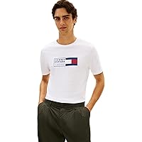 Tommy Hilfiger Brand Love Text Box Tee MW0MW42366 S/S T-Shirt