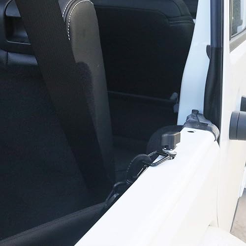 Miniatura 6 de Tuerca de tornillo universal de extracción rápida de tapa dura + anillos en D de amarre compatibles con Wrangler YJ TJ JK JKU Sports Sahara Freedom