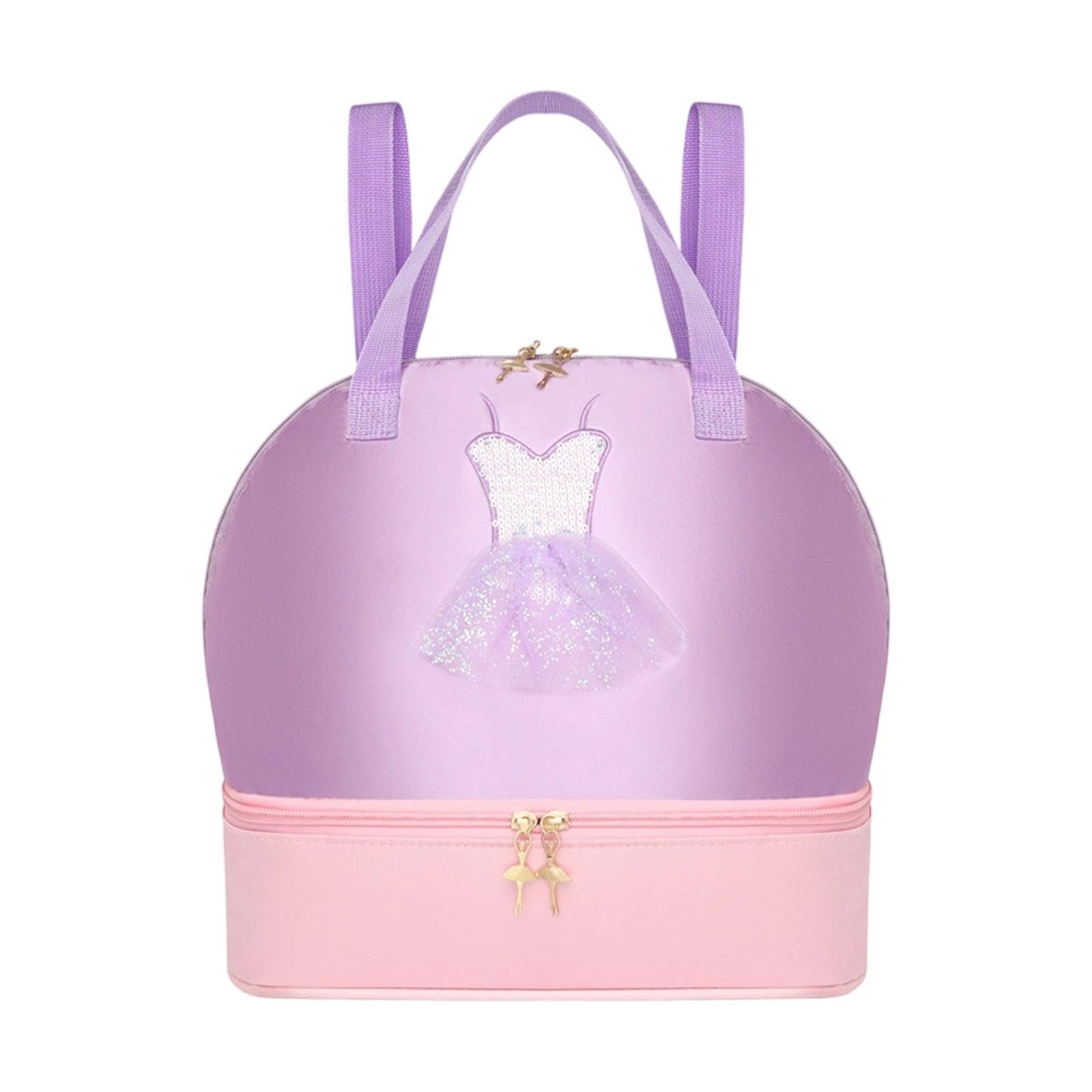 SECRET DESIRE Ballet Dance Backpack Cute Ballet Dance Bag for Sports Birthday Gift Dancing Purple Pink-image-14
