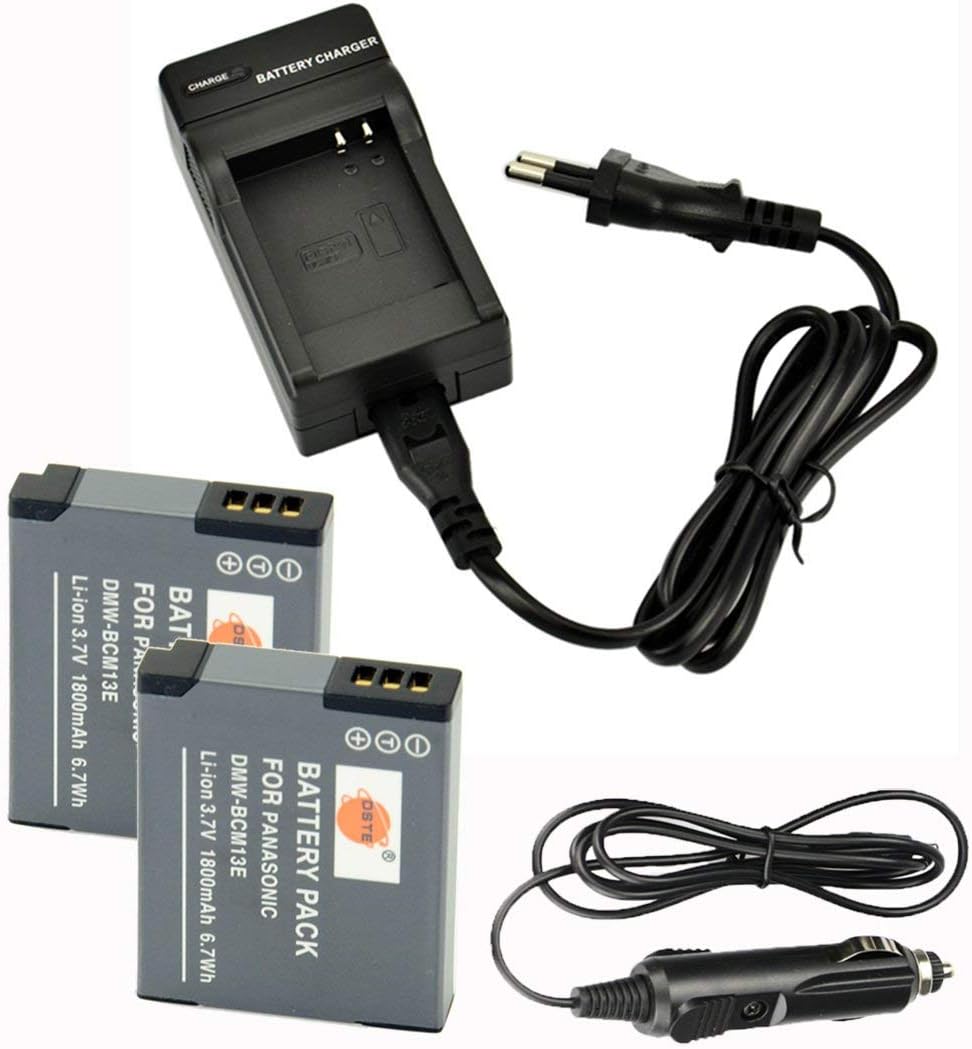 Chargeur Secteur + Allume-cigare Pour Batterie Panasonic Lumix DMW-BCM13 / DMW-BCM13E / DMW-BCM13PP