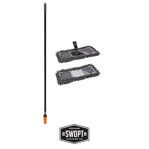 Miniatura 2 de SEWOPT - Fregona o trapeador de polvo de 18 pulgadas con microfibra, combo