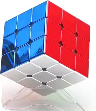 مكعب سرعة معدني عاكس من Cuberspeed Legend بدون ملصق 3x3x3 مكعب سرعة معدني