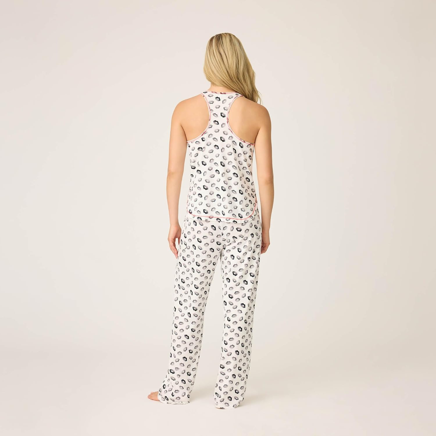 PJ Salvage Women's [Amazon Exclusive] Cool Touch Jersey Open Leg 2-piece Pj Set - Image 3