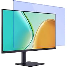27 Inch Blue Light Blocking Computer Monitor Hanging Filter Blue Light Screen Protector Anti UV Repeat Protector for Computer Monitors 1610 Aspect Ratio Anti-Glare Easy to Install and Remove