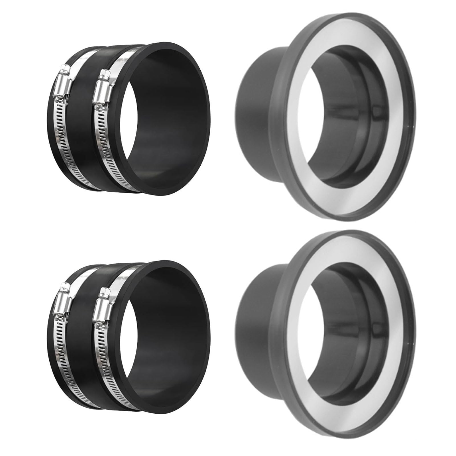 ABS Port Connector Set of 4 for 4 Inch Workshop Vacuum Hose and Woodworking Devices Port Adapter