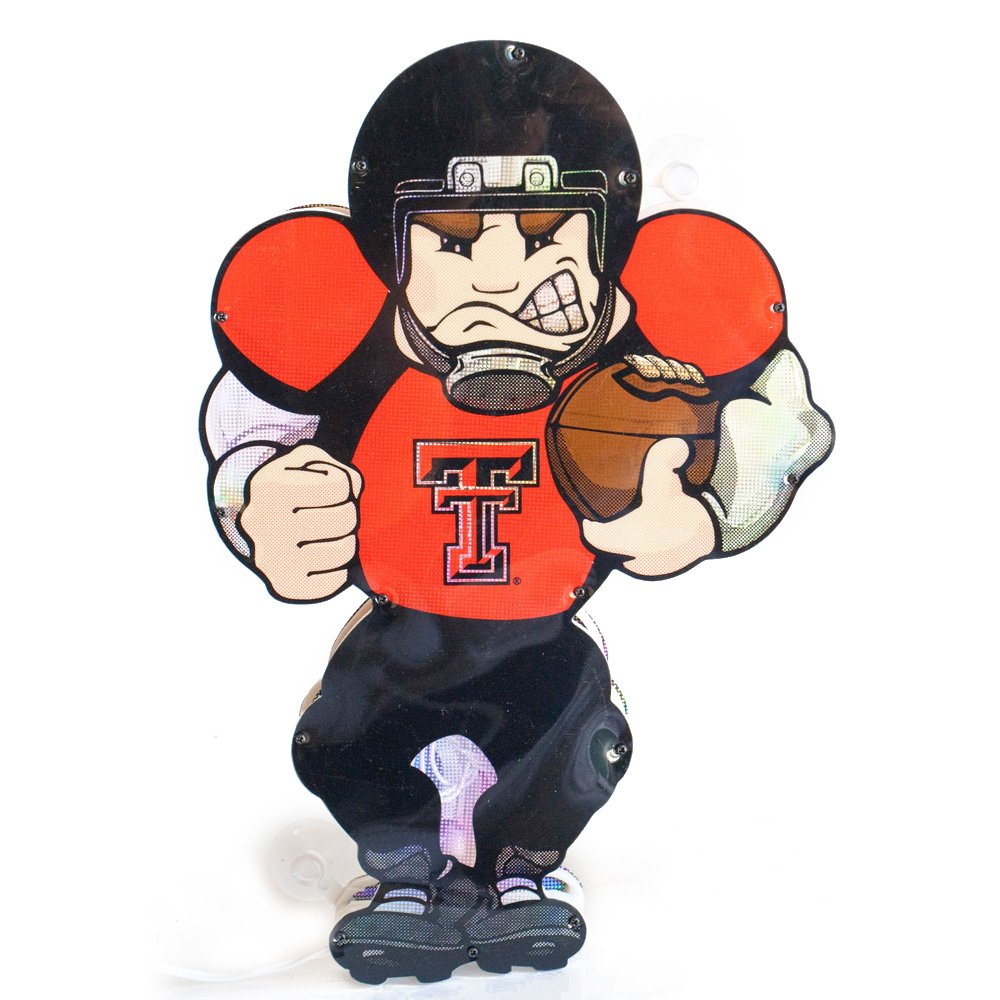 ScSPORTSTexas Tech Red Raiders Light Up Car Window Player