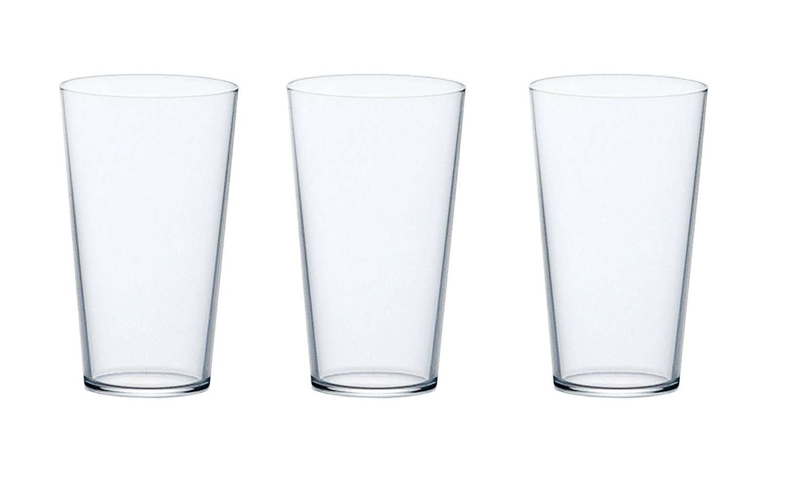 Aderia L6647 Tenel Tumbler 6, 6.1 fl oz (180 ml), Set of 3, Good Design Award, Dishwasher Safe, Made in Japan, Glass, Clear, High Ball, Cup, Wedding, Celebration, Beer, Stylish, Gift, Popular, Ranking
