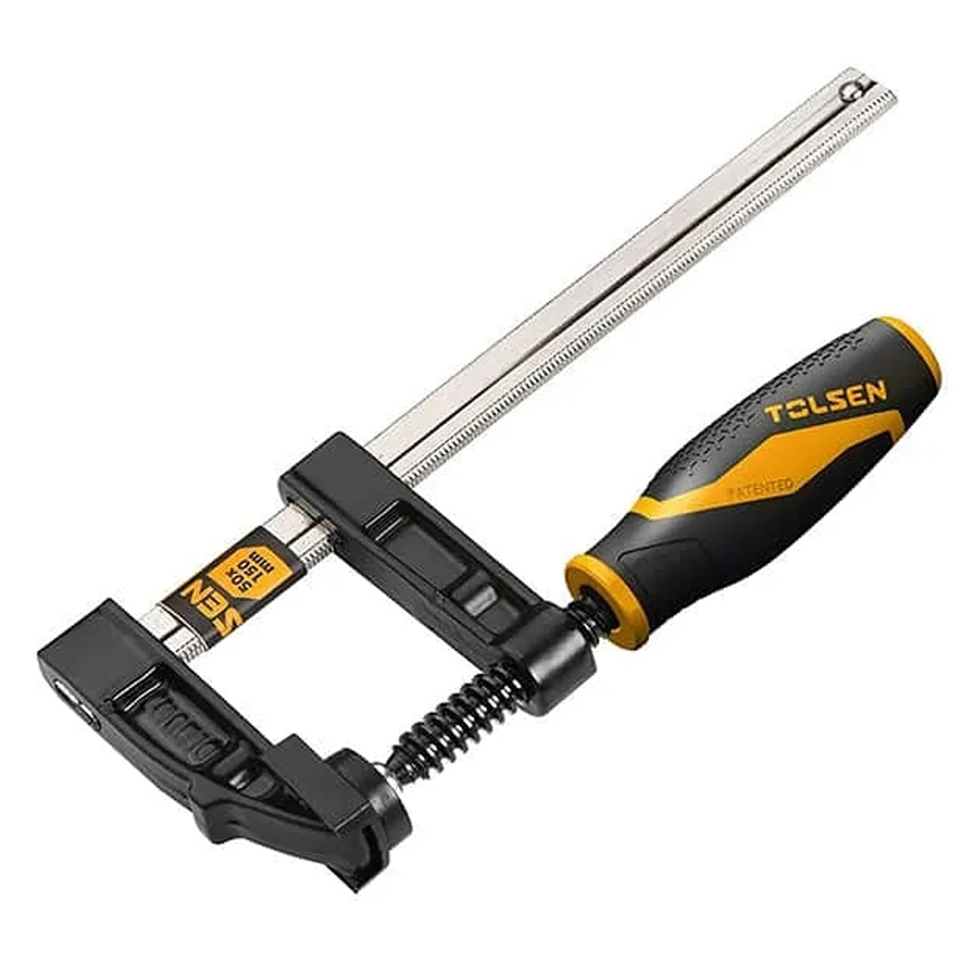 Tolsen F Clamp 120x300mm Heavy Duty Adjustable Bar Clamp Tool for Woodworking Assembly Gluing Alignment and General Workshop Repair Fabrication Applications