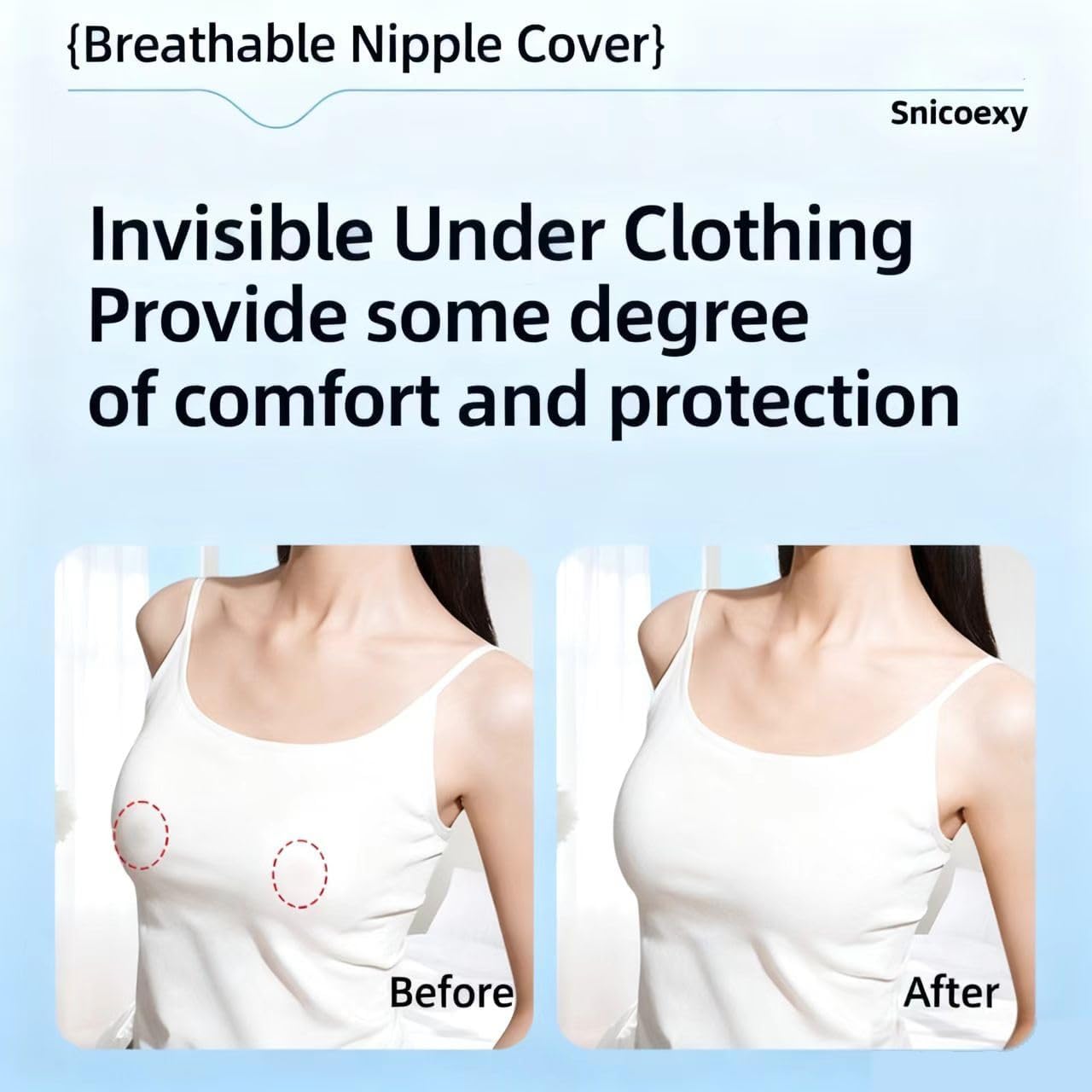 Nipple Covers for Women 2 Pairs-Reusable Medical grade Waterproof Adhesive Silicone Seamless Non-Slip Nipple Pasties - Image 3