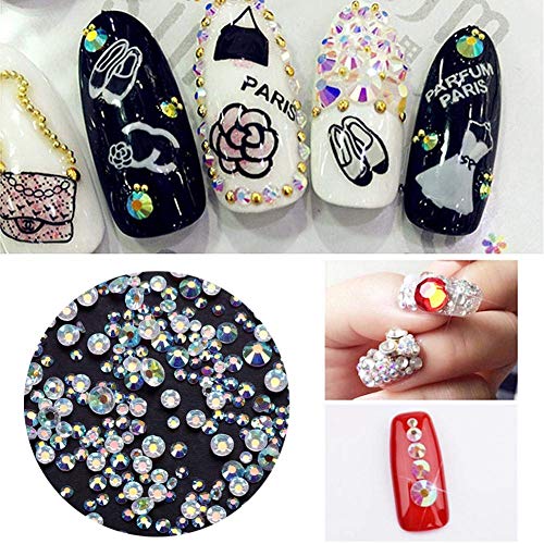 300 peças de strass brilhantes micro cristais brilhantes mini vidro decorações de pedras pequenas pa