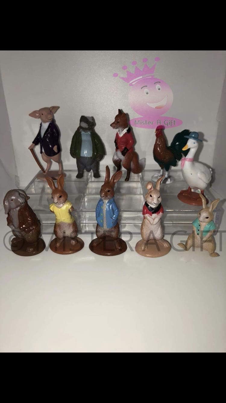 Mister A Gift Peter Rabbit Set of 10 Cake Toppers Brand New