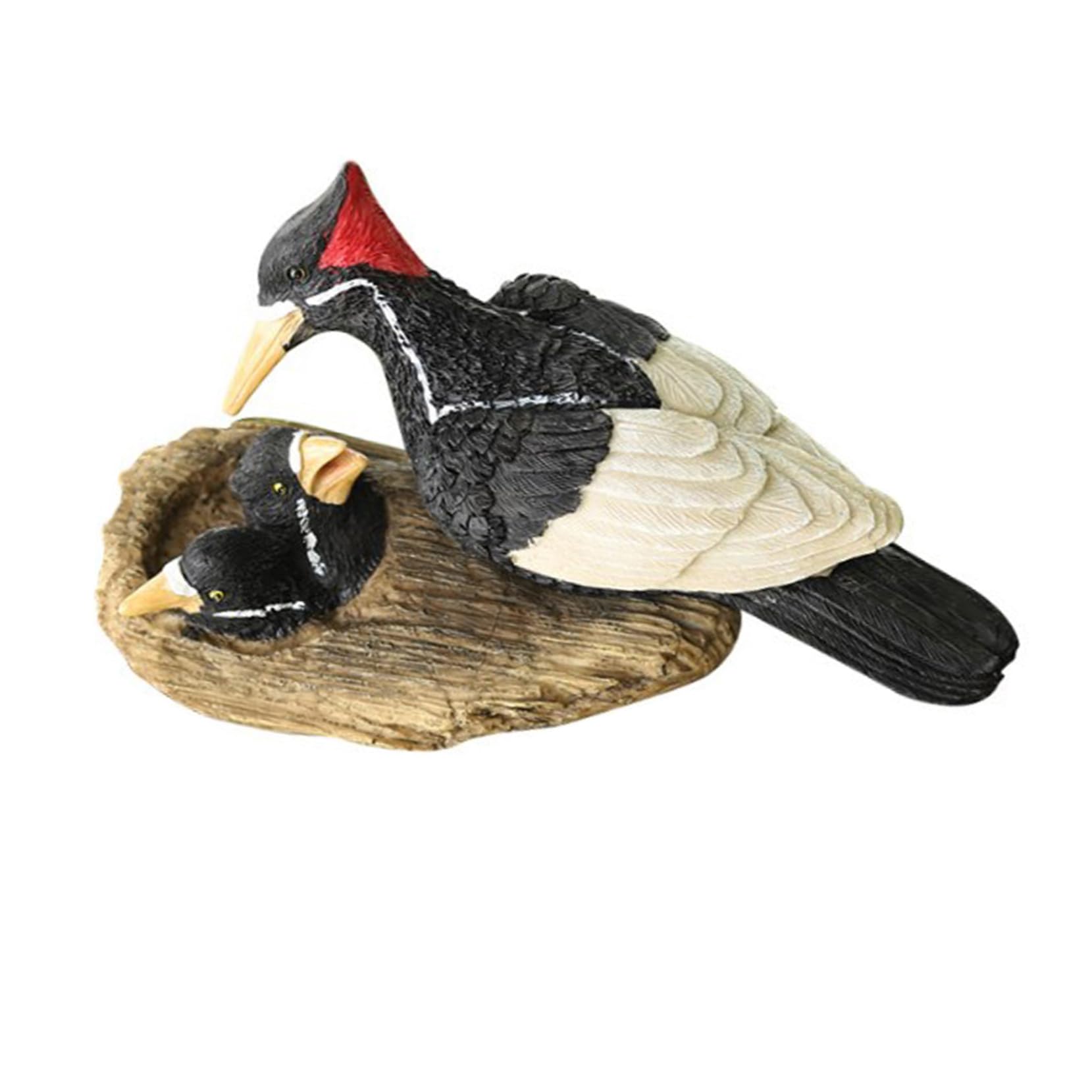 Abaodam Statua in Resina Simulata Di Volatile Decorativo Per Giardino e Cortile Ornamento Forma Di Animale Finto Resistente Intemperie Per Paesaggio Esterno