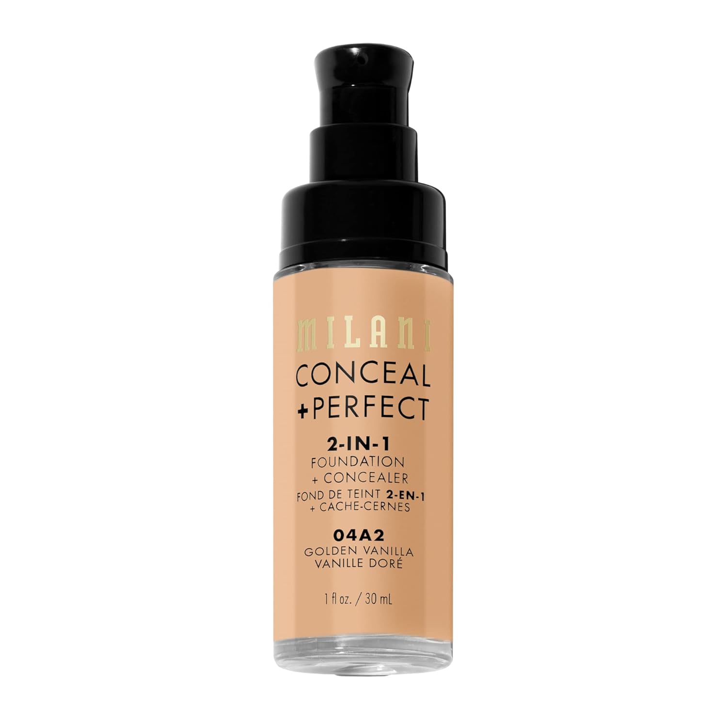 Milani Conceal + Perfect 2-in-1 Foundation + Concealer for a Flawless Complexion, Under Eye Corrector, Cover Redness and Imperfections, Waterproof and Sweatproof - Golden Vanilla - Image 4