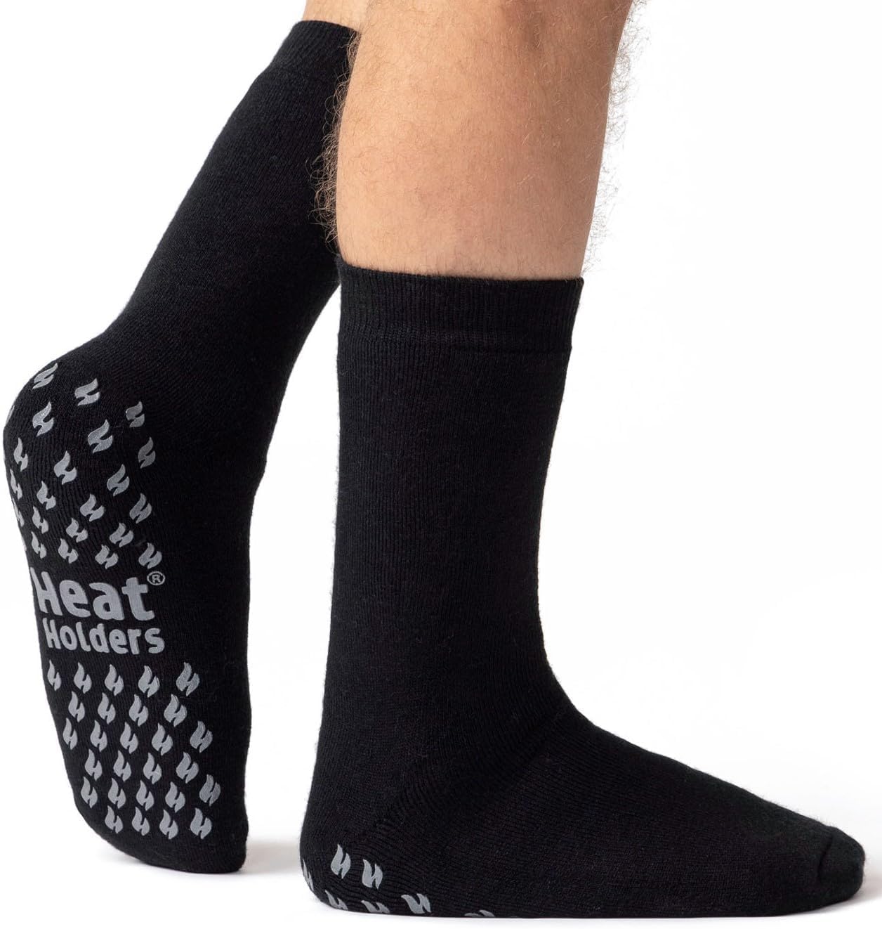 IOMI 1 Pair Unisex Heat Holders - 3.1 TOG Winter Thermal Non Slip Slipper Socks for Raynauds