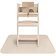 S&T INC. Baby Splat Mat for Under High Chair, Water Resistant Floor Mat, 42 Inches by 42 Inches, Tan Arches
