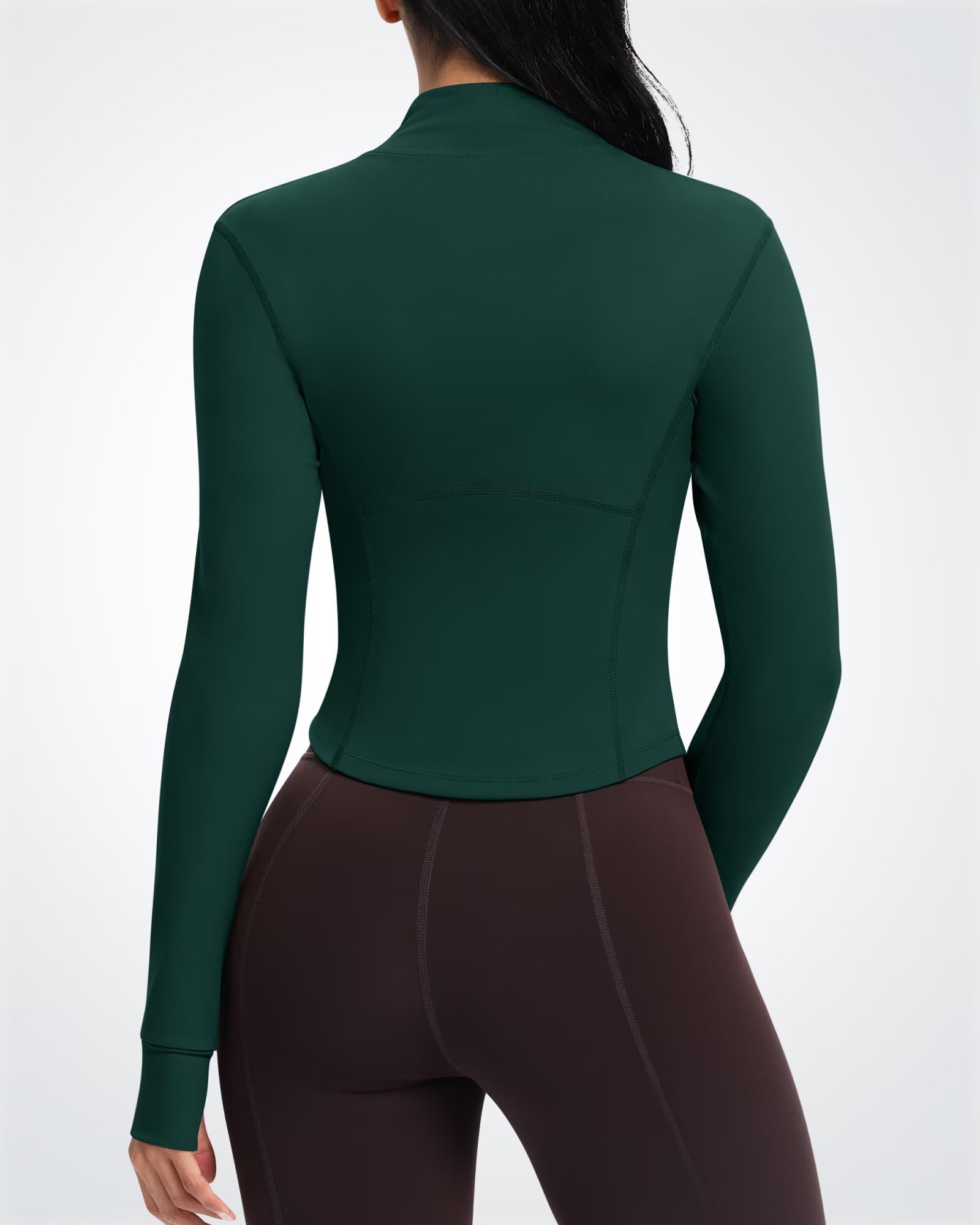 QUEENIEKE damska kurtka do biegania slim fit i miękka w dotyku bluza sportowa z pełną boczną kieszenią na zamek błyskawiczny
