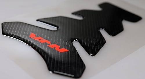 Miniatura 4 de Adhesivo de fibra de carbono real para motocicleta, protector de tanque de vinilo, almohadilla de tracción lateral de tanque de motocicleta,