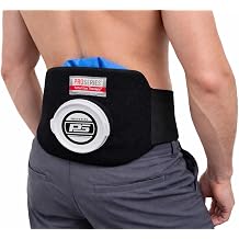 ProSeries Lower Back & Lumbar Ice Pack & Ice Wrap - Hot Therapy - Reusable - Perfect Extra Cold Therapy Ice System for Discs, Muscle Spasm, Swelling, Post Surgery & More - Real Ice Relieves Best