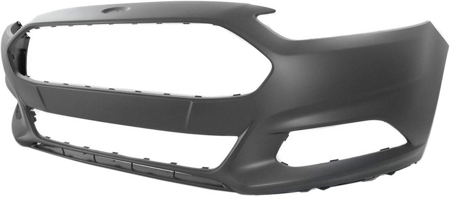 munirater Primered Front Bumper Cover Fascia Replacement for 2013-2016 Fusion with not Park Assist Sensor Holes