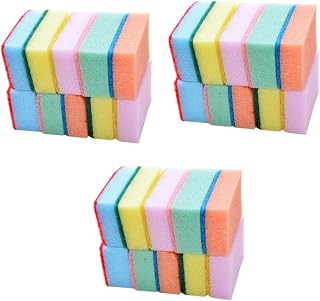 Healifty 90 pcs Cleaning sponges Non-Scratch sponges Kichen Cleaning Sponge loofah Anti-Scratch Dish Shape