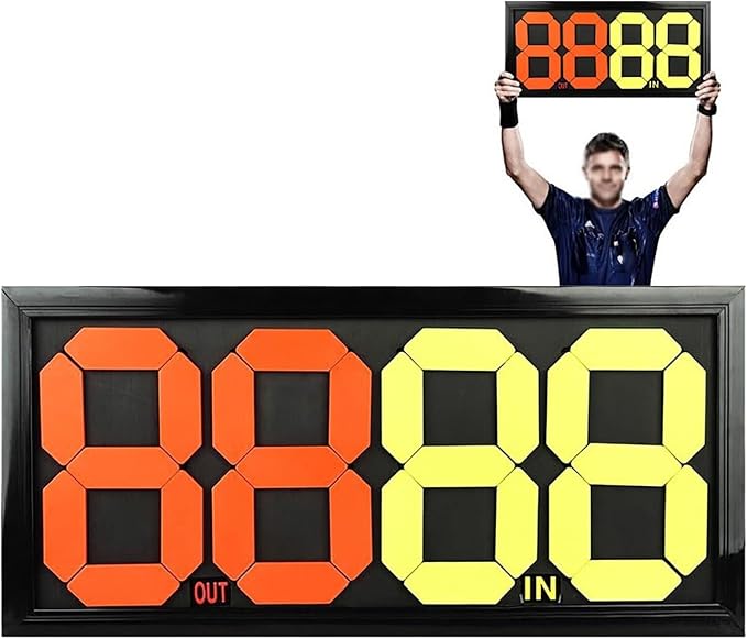 Tablero de sustitución para árbitro de fútbol 84x38x2 cm miniatura 6