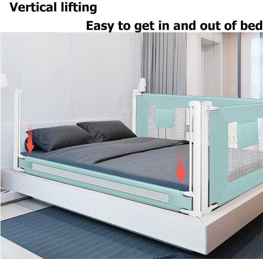 Baby Playpen Baby Bed Rail Queen Size, Bed Guard Dispositivo de Seguridad de elevación Vertical para Juguete de Cuna de bebé (Tamaño: 200 cm (78 Pulgadas))