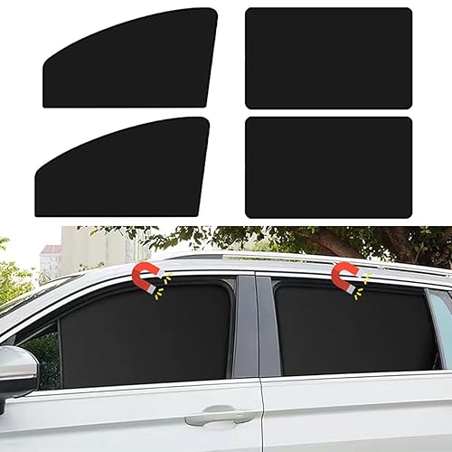 Car Side Window Sun Shades, 4 PCS Window Sunshades Privacy