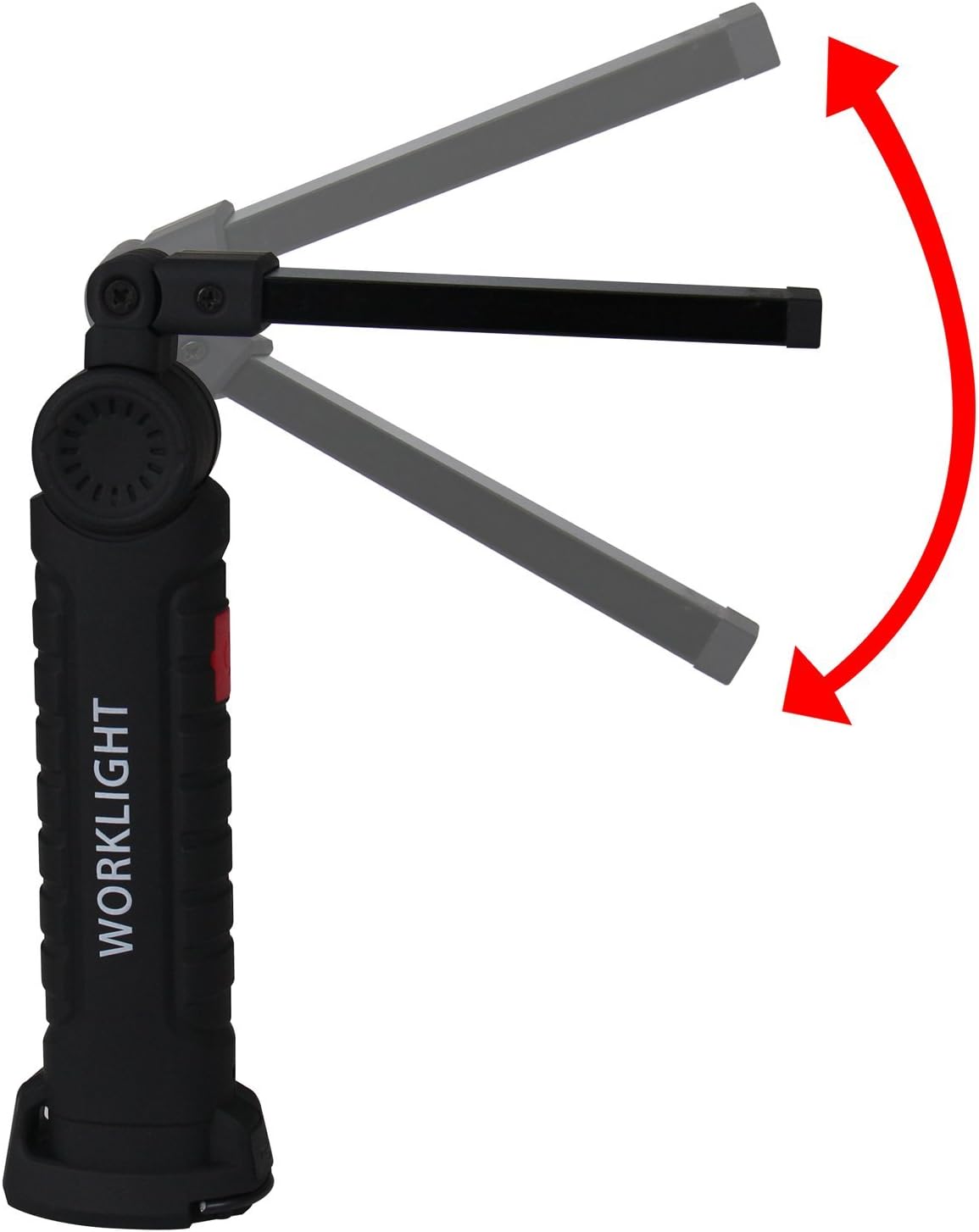 NVTED USB Rechargeable COB LED Flashlight, 5 Mode Foldable Handheld Work Light Lamp Torch with Rotating Hook & Magnetic Base