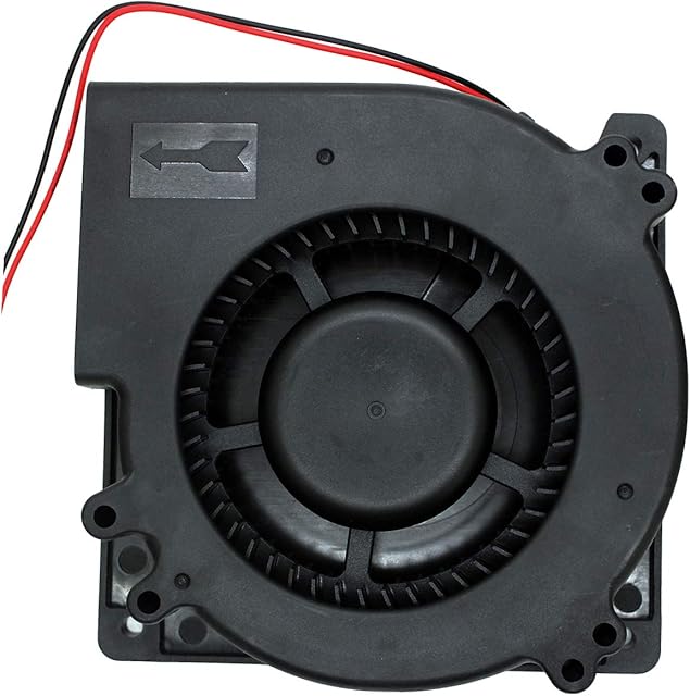 Brushless Radial Blower - UTUO DUAL Ball Bearing High Speed 12V DC Centrifugal Fan with XH-2.5 Plug 120mm by 120mm by 32mm (4.72x4.72x1.26 inch)