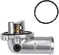 Vista 9 de Conjunto de carcasa de termostato de refrigerante de aluminio compatible con Dodge Durango 2011-2015, Jeep Grand Cherokee 2011-2015, Wrangler