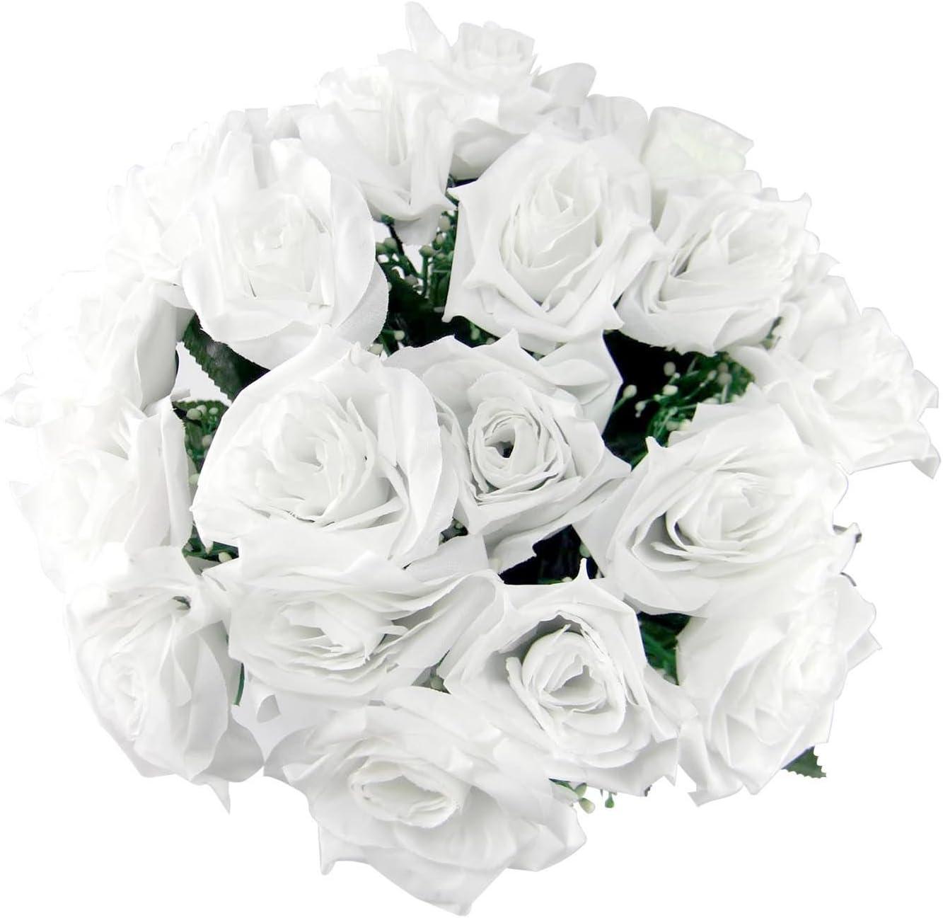 Large Open Artificial Roses Single Stem Flowers Wedding Home Fake