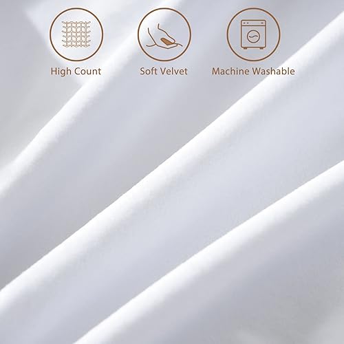 Miniatura 2 de Top Finel juego de 2fundas de almohada decorativas con pompones, de terciopelo suave, lisas, para sofá, dormitorio o automóvil, 18 x 18pulgadas,