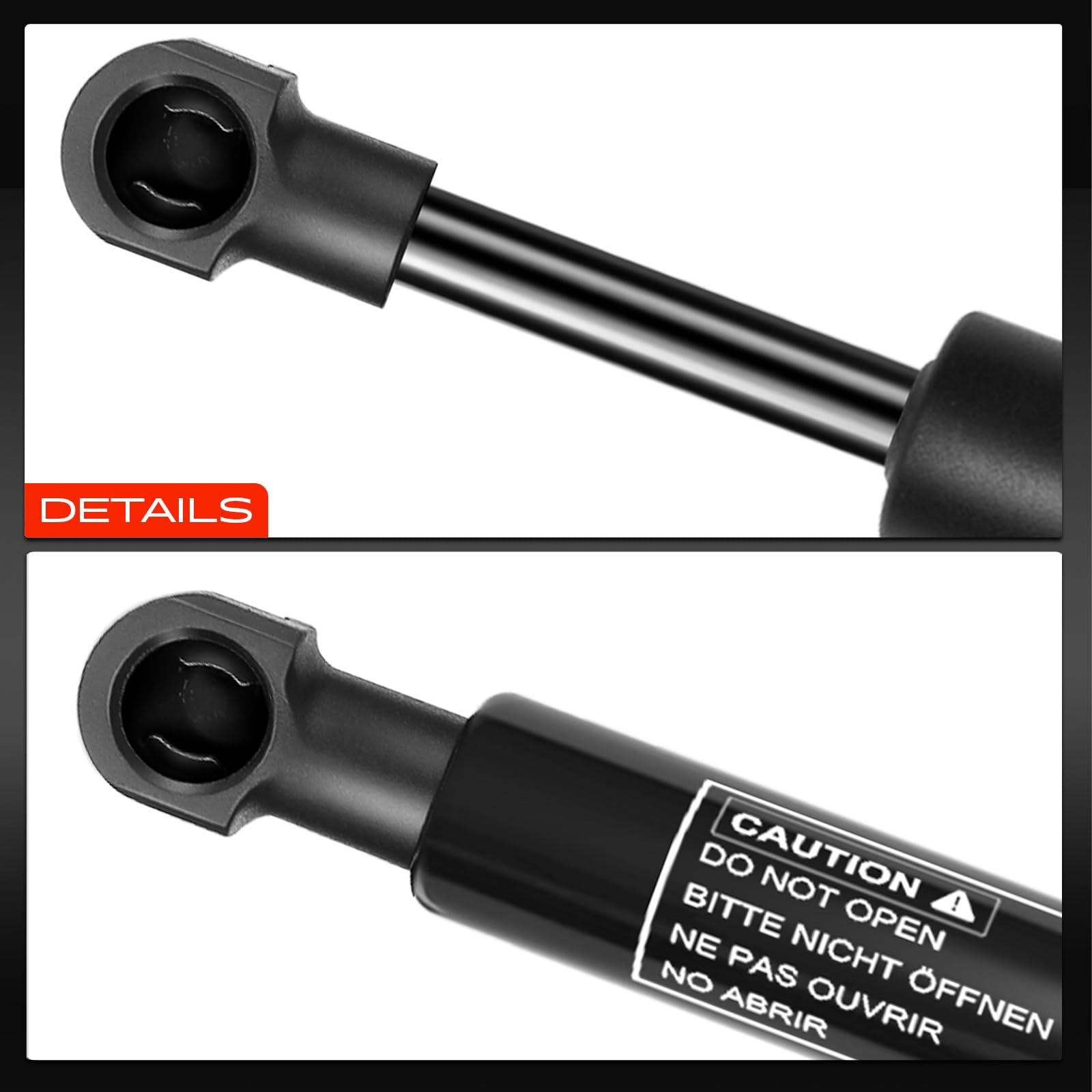 Frankberg Capot à 2 amortisseurs à ressort à gaz | Compatible avec: Série 1 Cabriolet E88, Série 1 E81, Coupé Série 1 E82, Série 1 E87