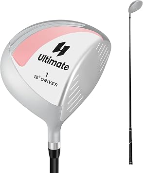 Tangkula Driver Golf Club for Women 460CC, Individual Golf Driver with Graphite Shaft and Head Cover, Single Golf Club for Right Handed Golfers