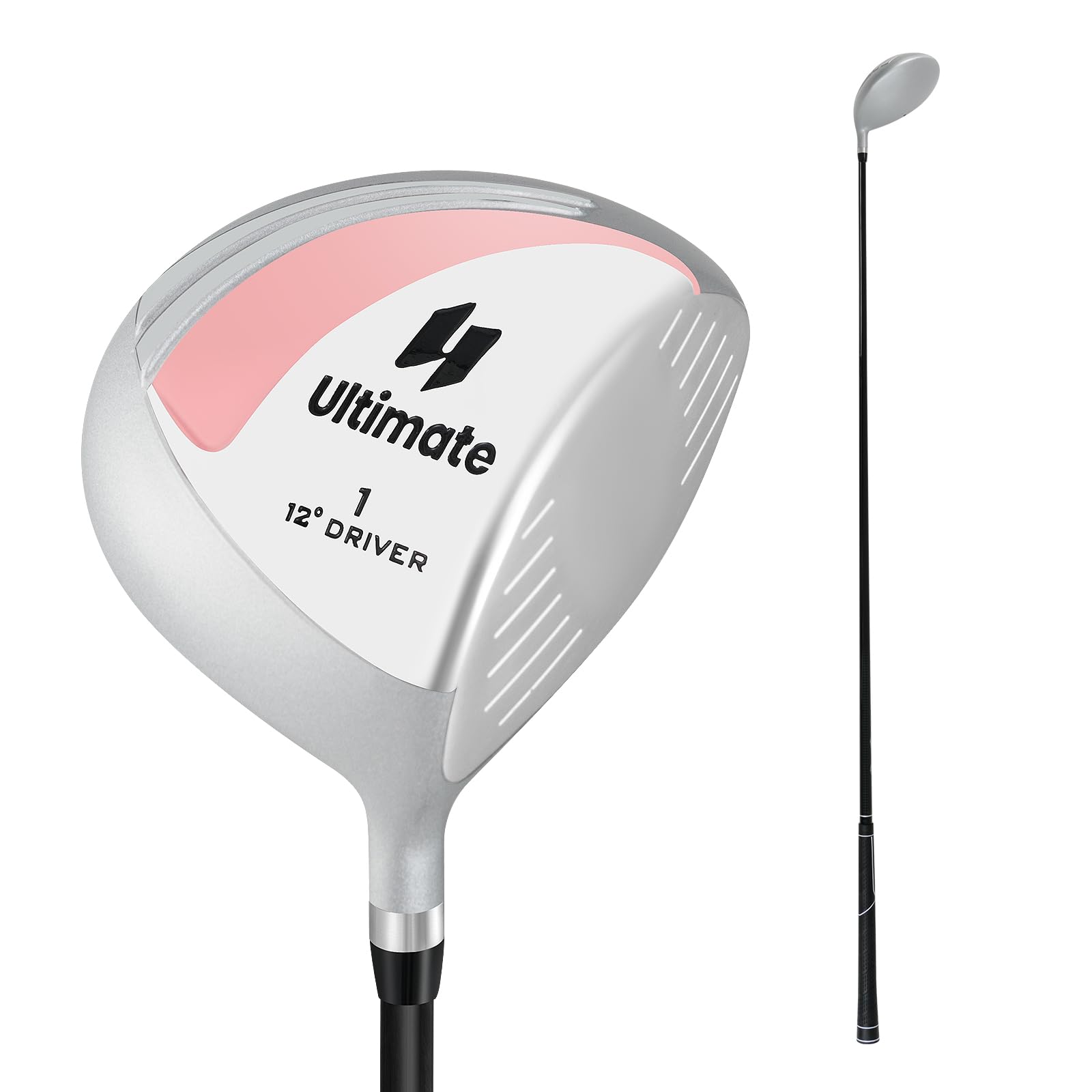 COSTWAY Golf Driver für Damen, 460CC Golfschläger aus Aluminium für Rechtshänder mit Schlägerhaube & Graphitschaft, 12°Grad, Golf-Treiber für Anfänger und Profis