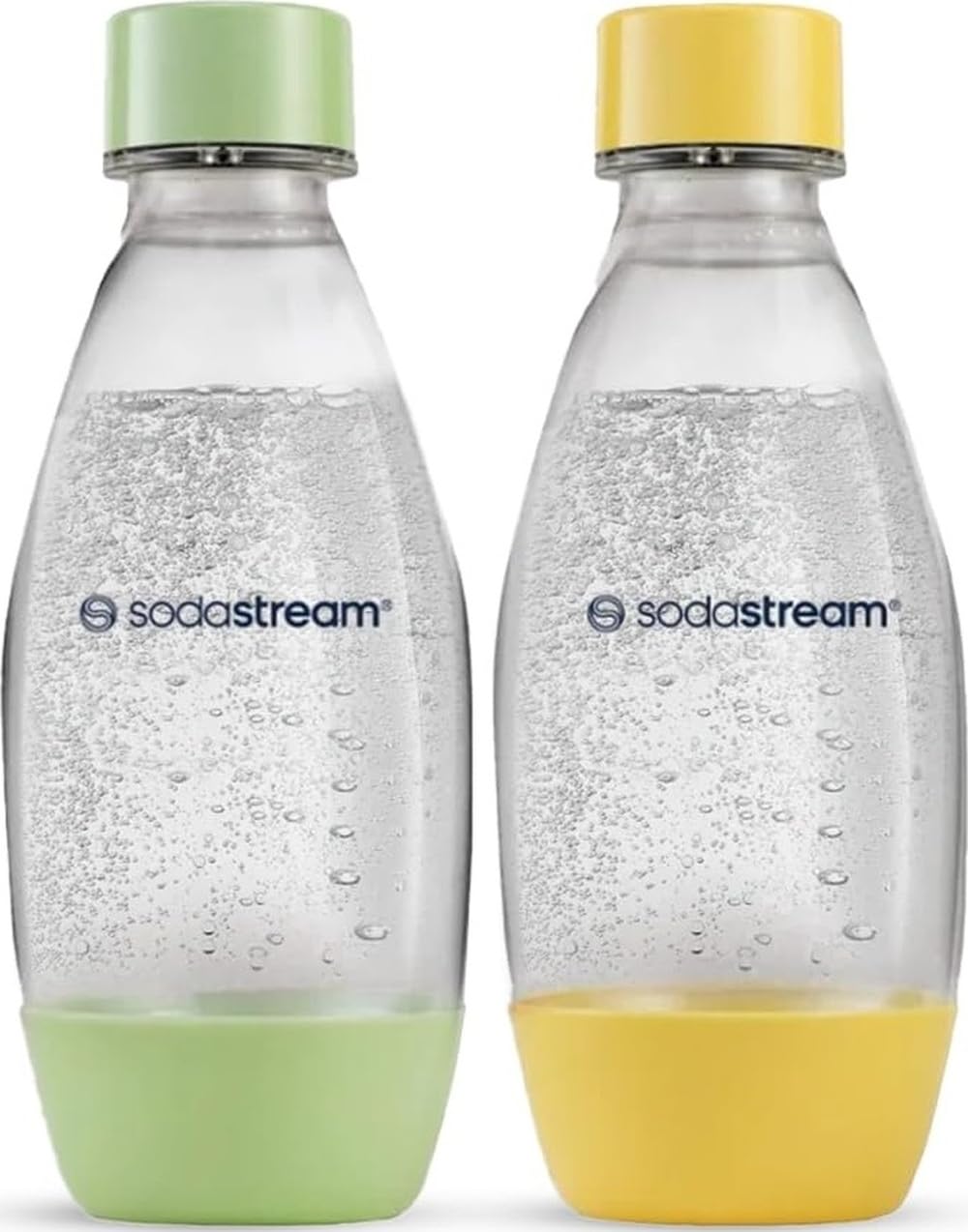SodaStream 0,5L Kunststofflasche Doppelpack, Gelb & Grün