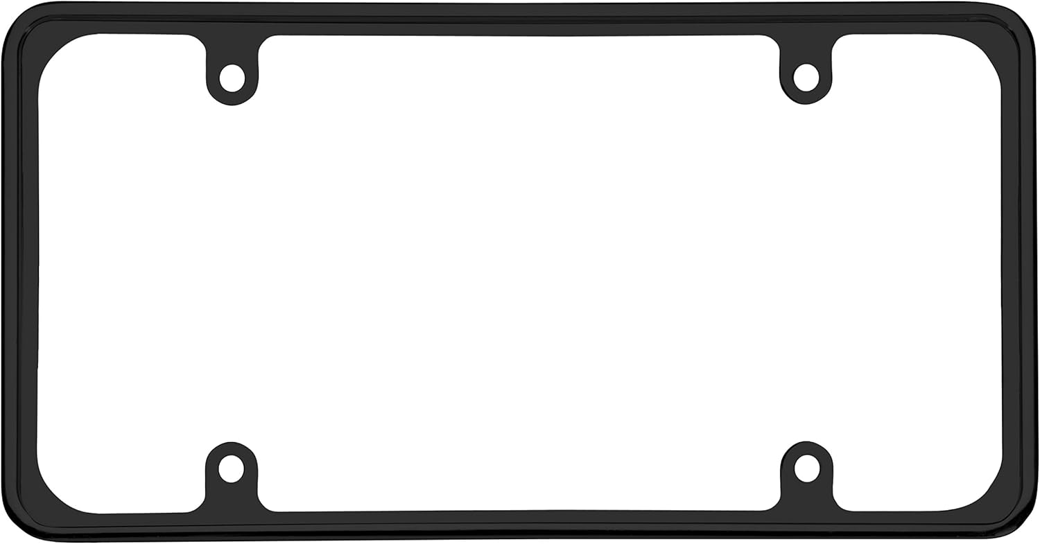 Cruiser Accessories 30650 Perimeter License Plate Frame, Black
