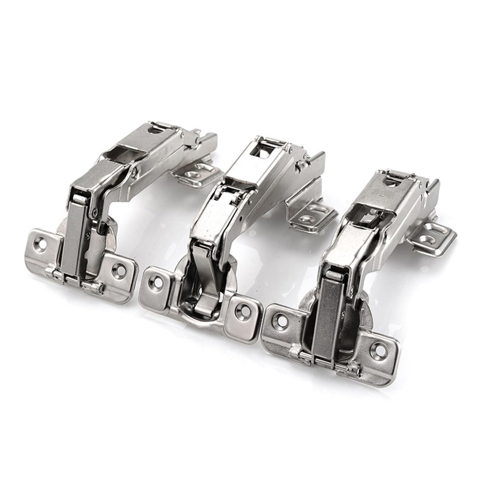 Nvsfzgiyg Full Overlay 175 Degree Hydraulic Buffer Hinge Rustless Iron Soft Close Cabinet Cupboard Door Hinges For Furniture 1Pcs(Full Overlay)