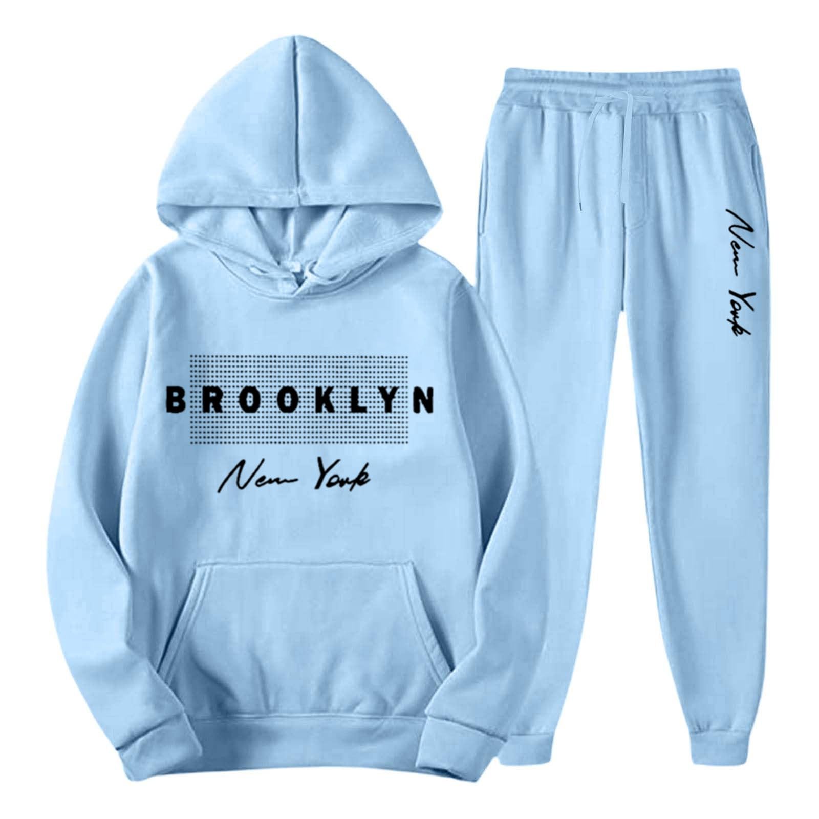 WWricotta Tenue de sport homme polaire, sweat capuche raglan, cordon, pantalon, deux pièces/A