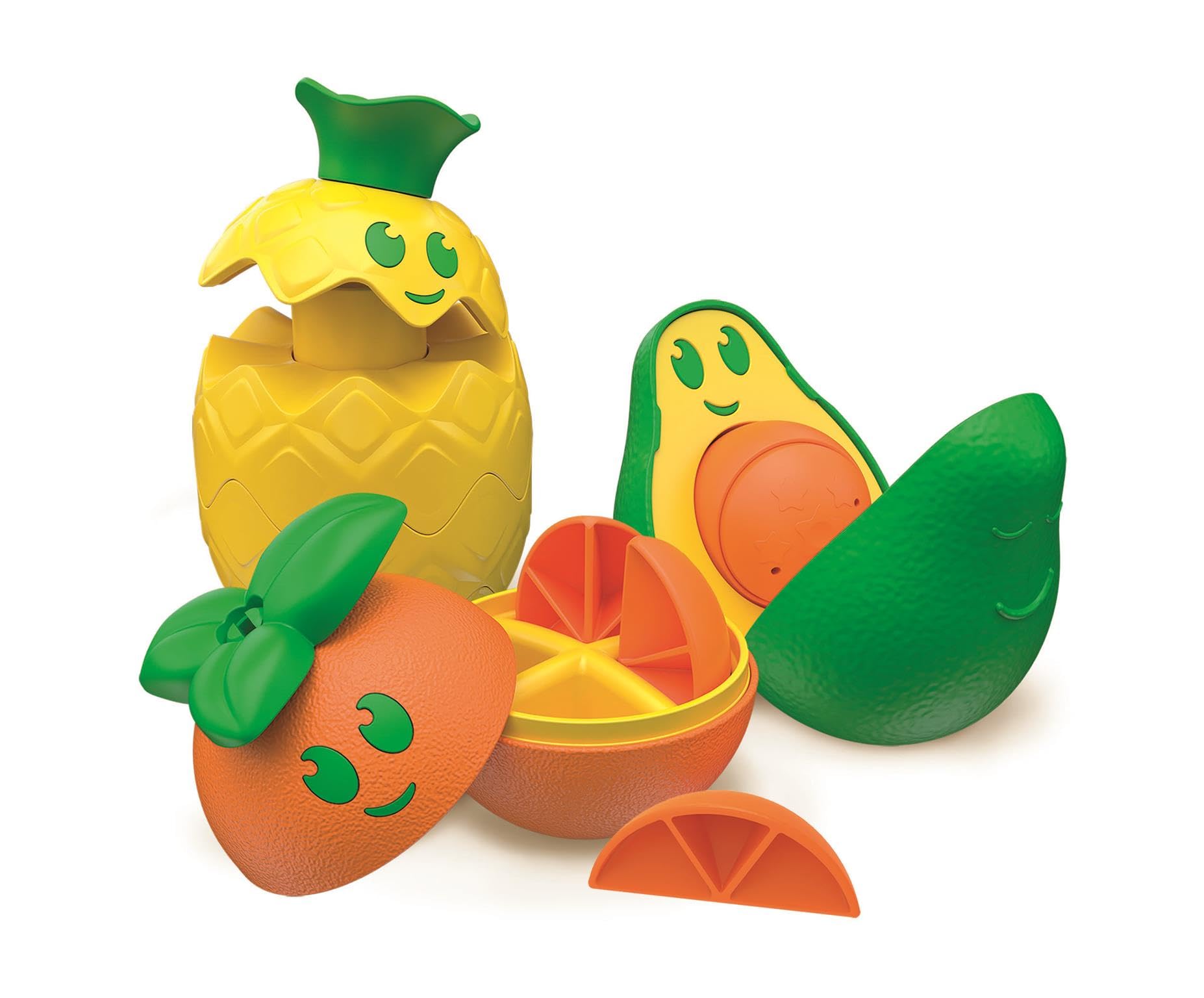 Clementoni- Fruit Puzzle: Early Years Toys, Educational Activity, Develops Cognitive Skills, Fine Motor Skills, Hand-Eye Coordination, Bright and Engaging Colours (10+ Months)