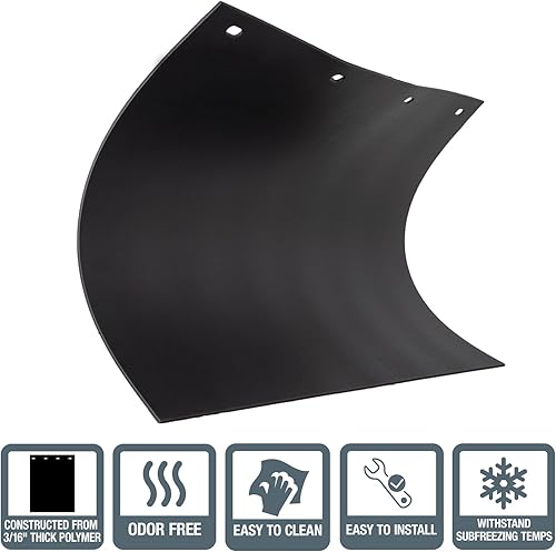 Miniatura 2 de Buyers Products, Dos paquetes, guardafangos de polímero negro de 24 x 30 pulgadas, RC30PPB